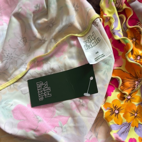 Wild Fable Floral Bikini Set - Pink, Yellow, Orange - Picture 6 of 8